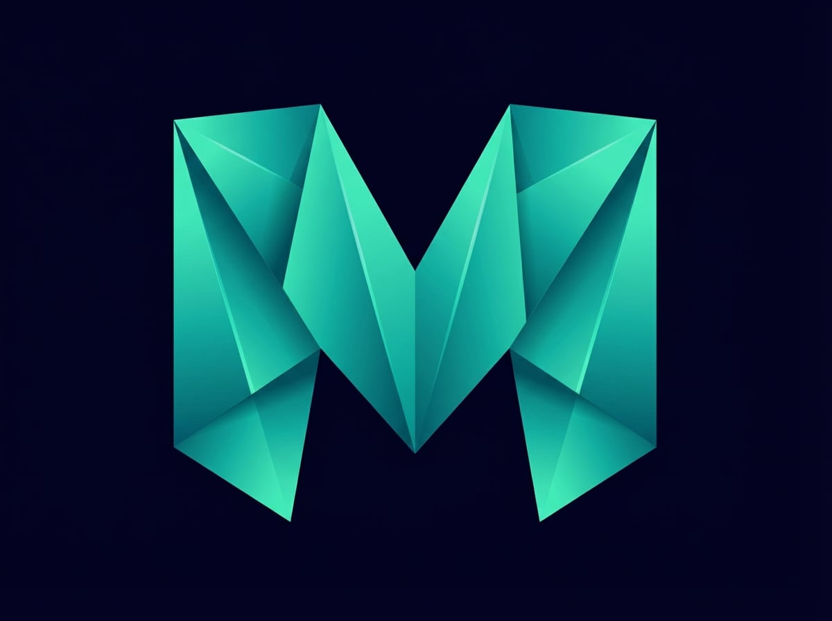 Media.io Origami Folded Logo Style preview