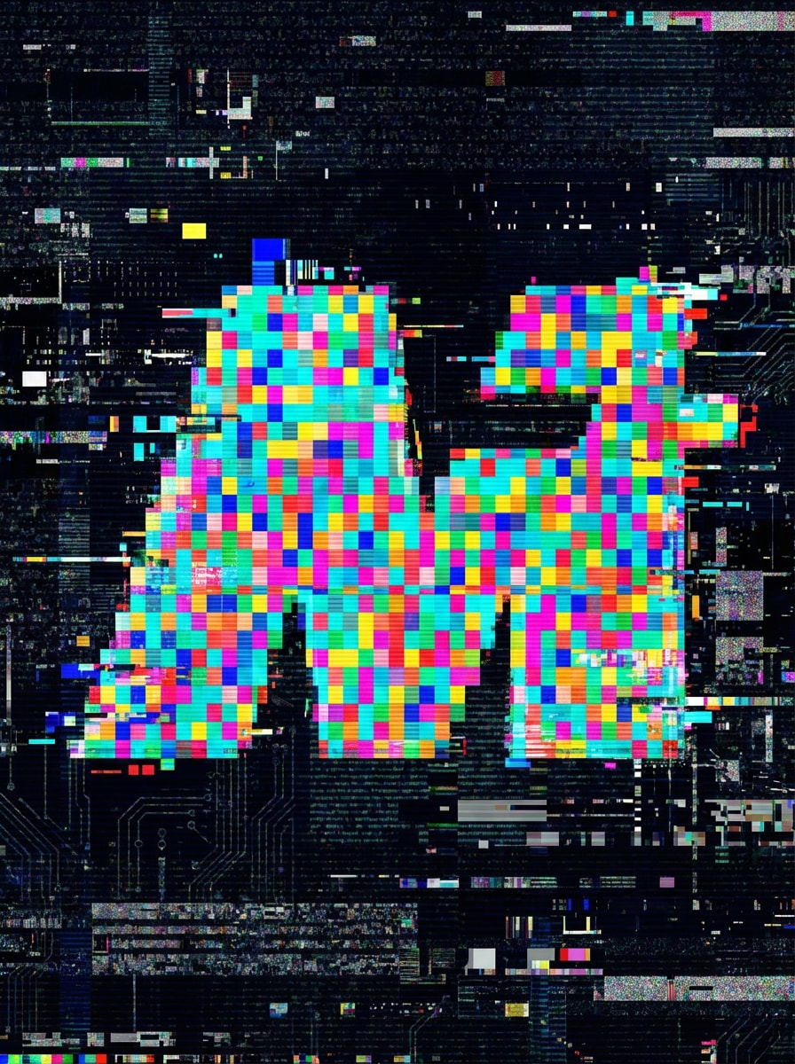 Media.io Pixel Mosaic Logo Style preview