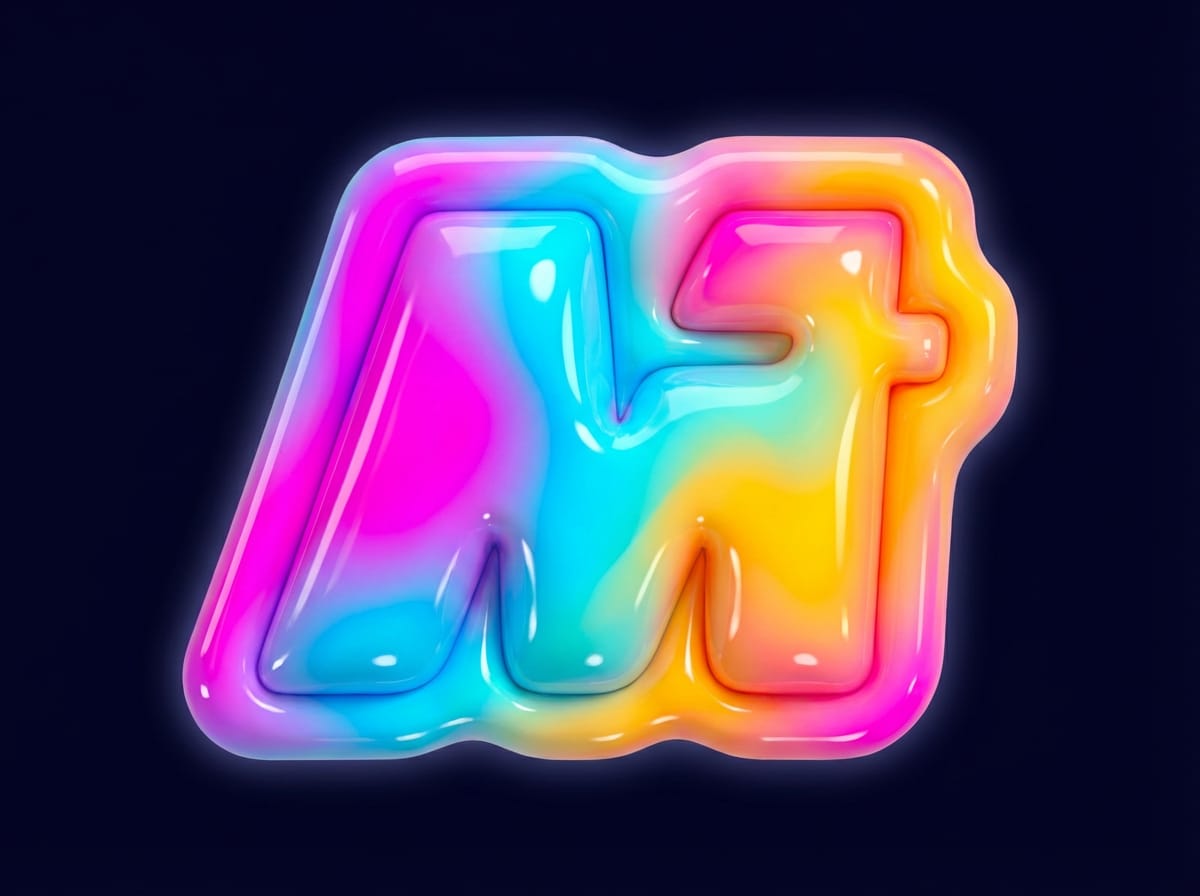Media.io Bubble 3D Letter M Icon Style preview
