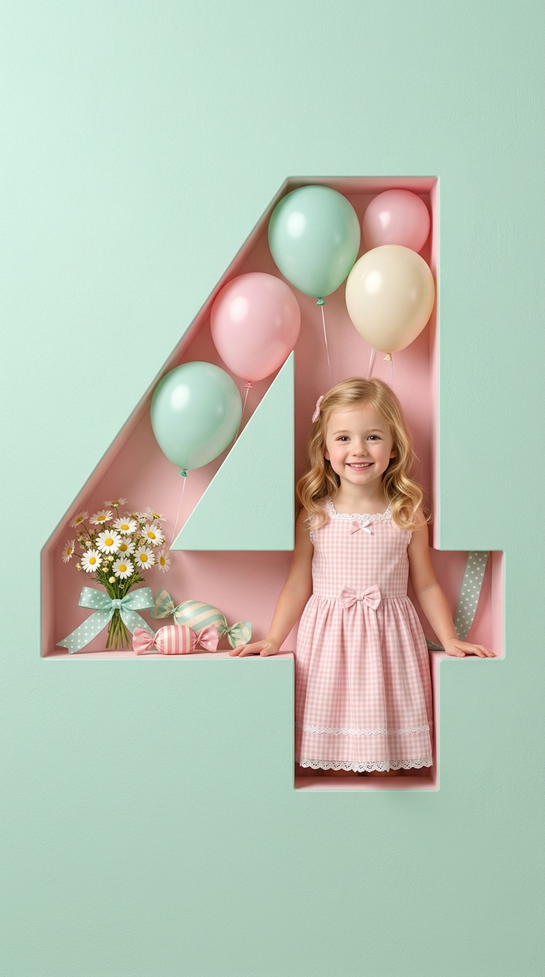 Vintage 1950s birthday poster prompt