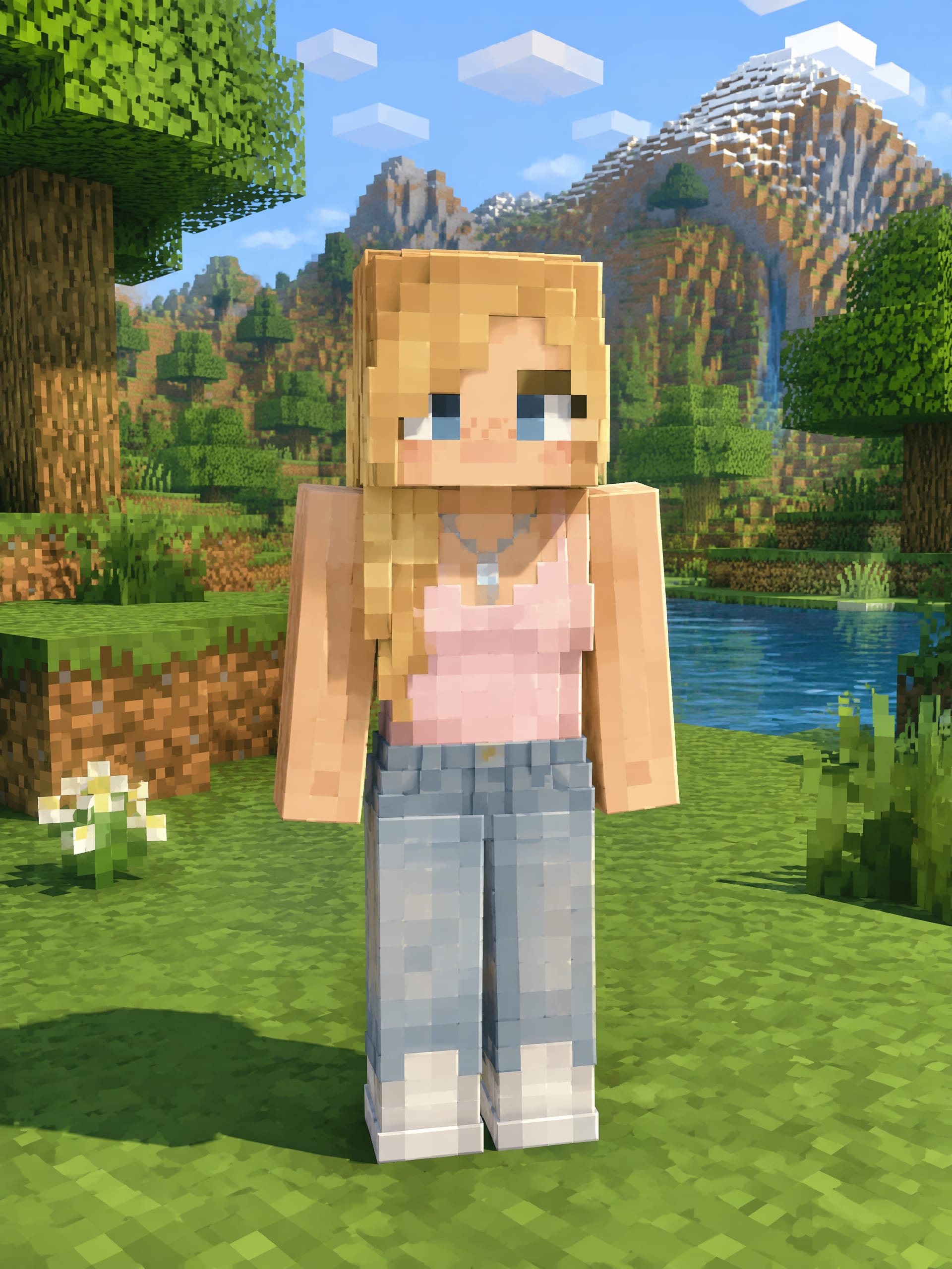AI Minecraft Character demo 1