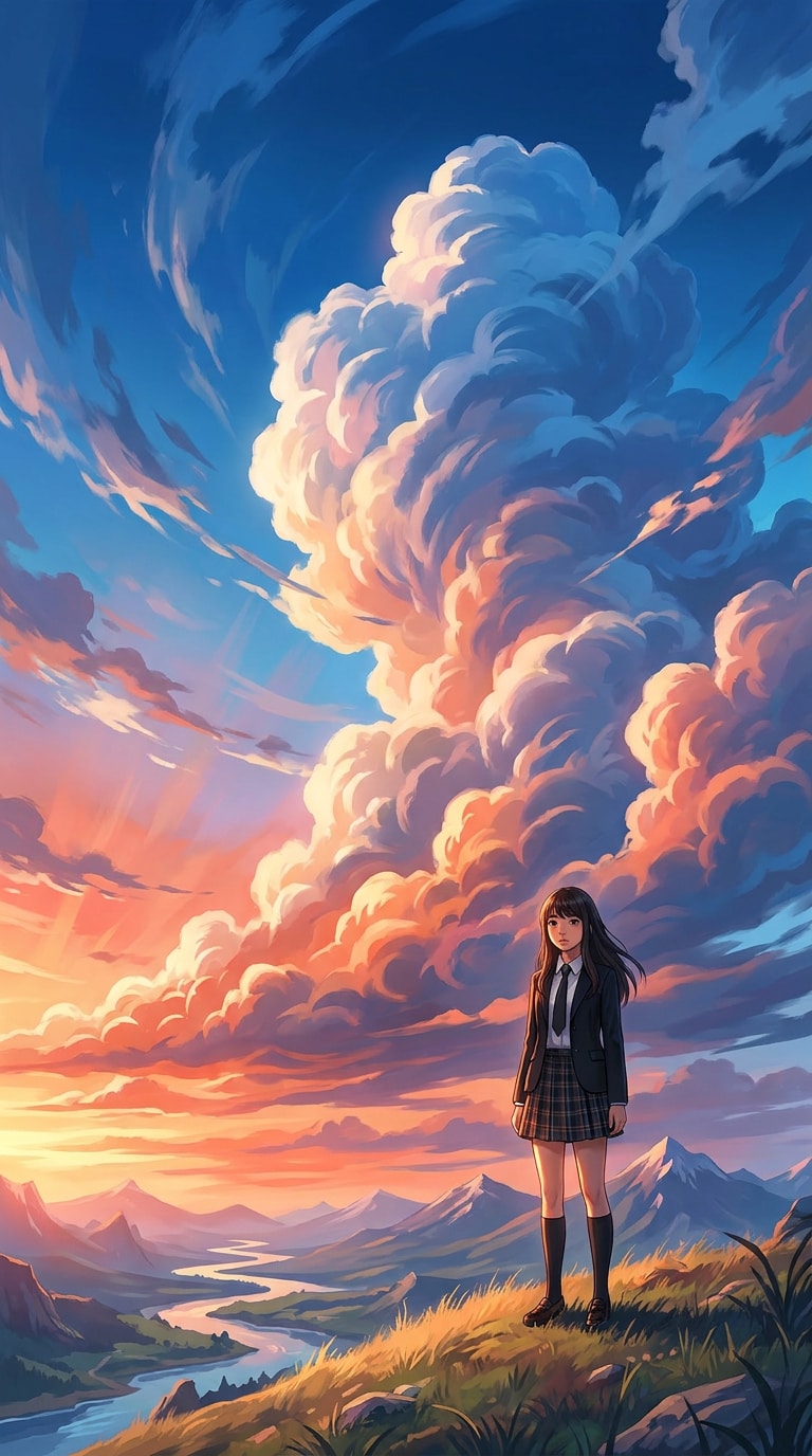 Shinkai sky landscape