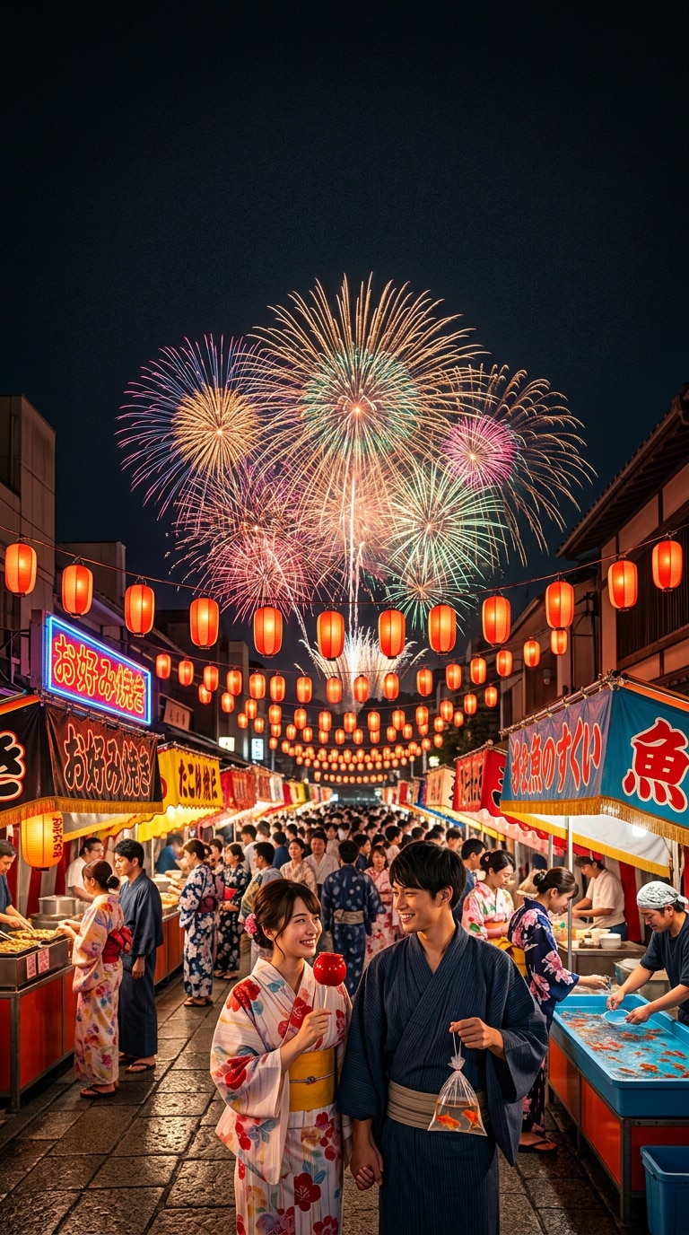 夏祭りAI画像生成プロンプト