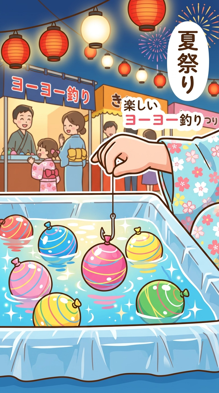 ヨーヨー釣りAI画像