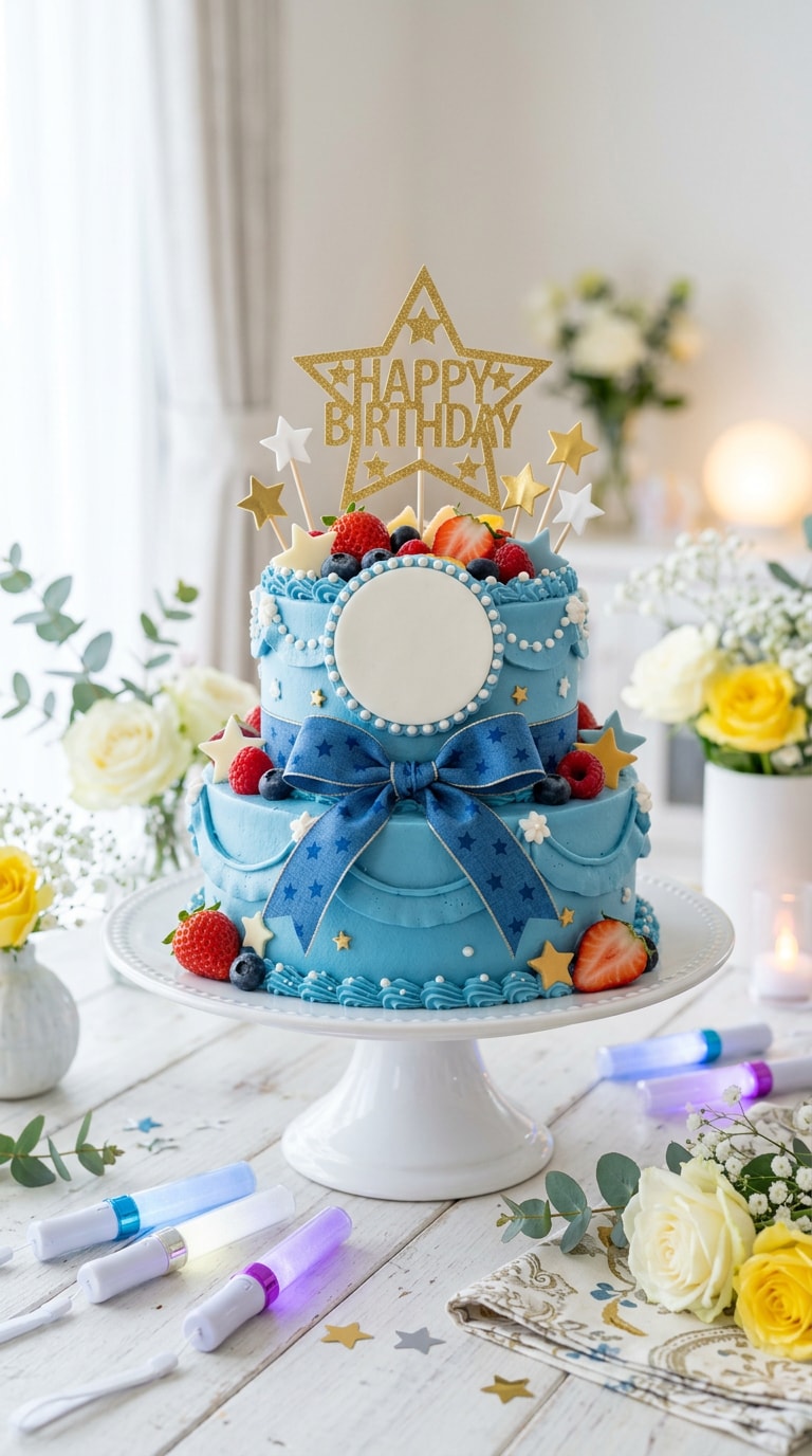 本人不在の誕生日会AI画像