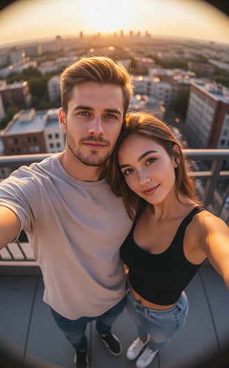 ai overhead selfie photo generator