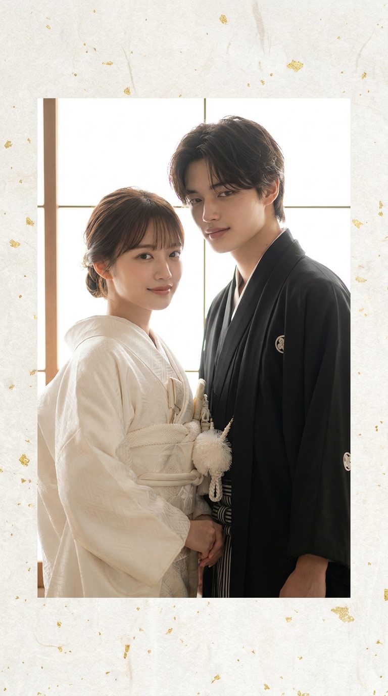結婚記念日のAIパートナー写真