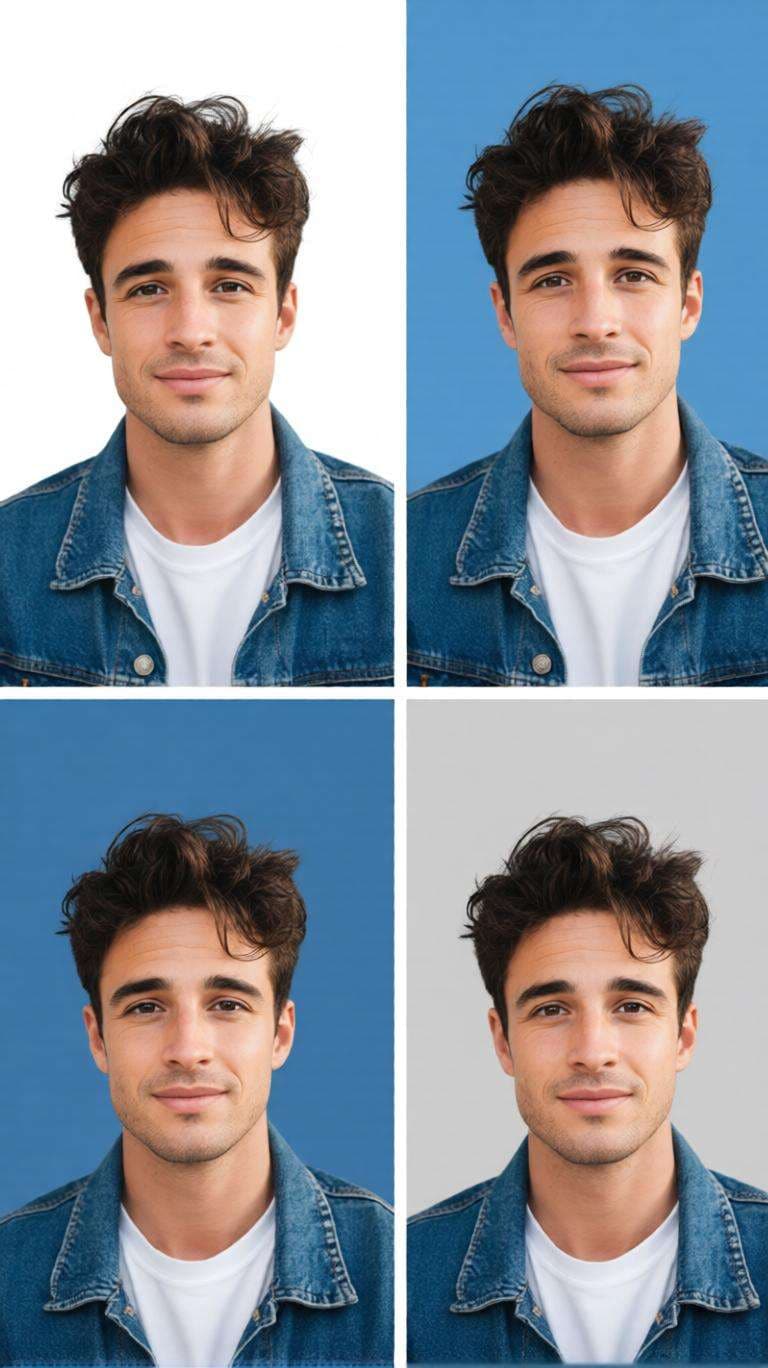 multiple passport photo backgrounds example