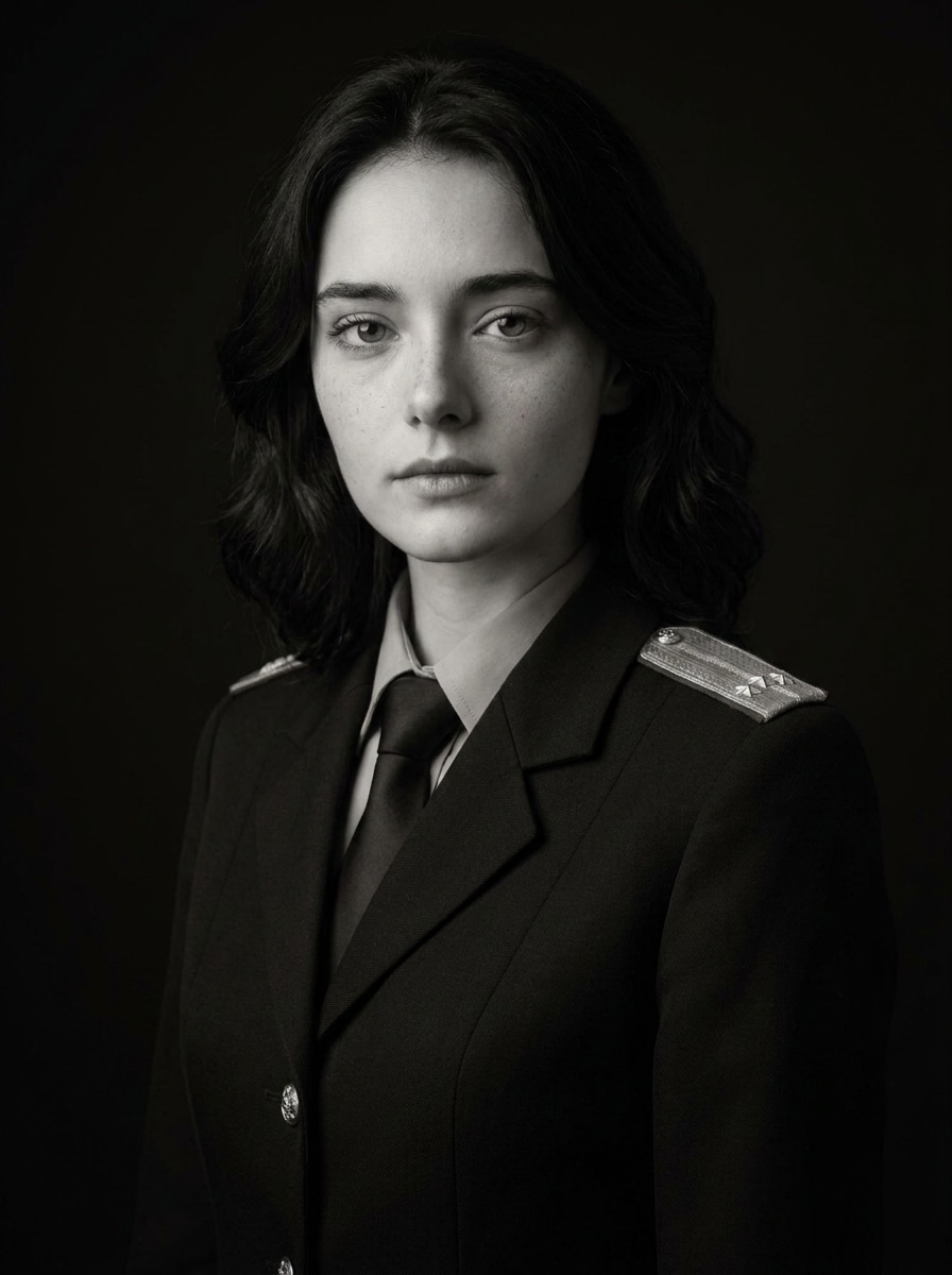 Female Official Portrait AI Police Portrait Effect prompt