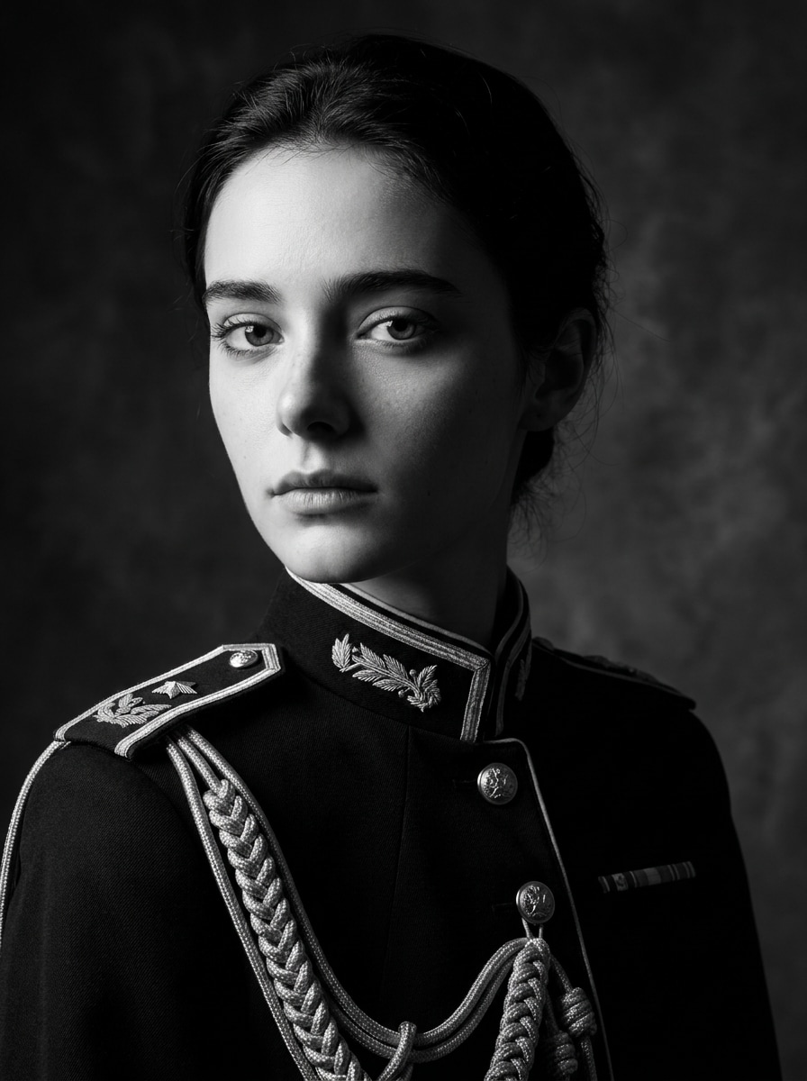 Luxury Editorial Officer Portrait AI Police Portrait Effect prompt