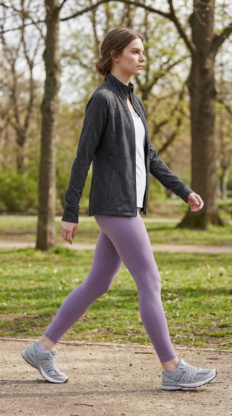 Side Walking Profile Pose