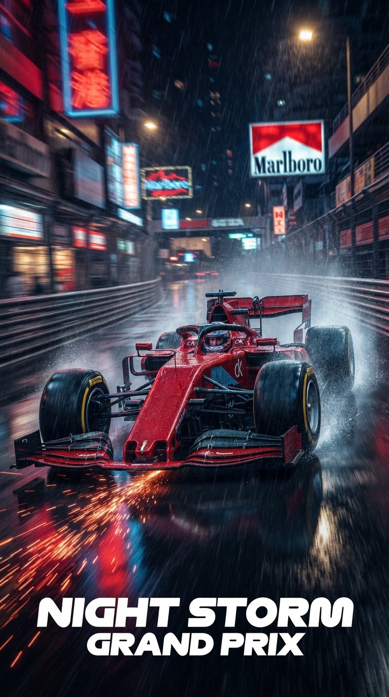 Formula 1 AI Racing Poster Prompt
