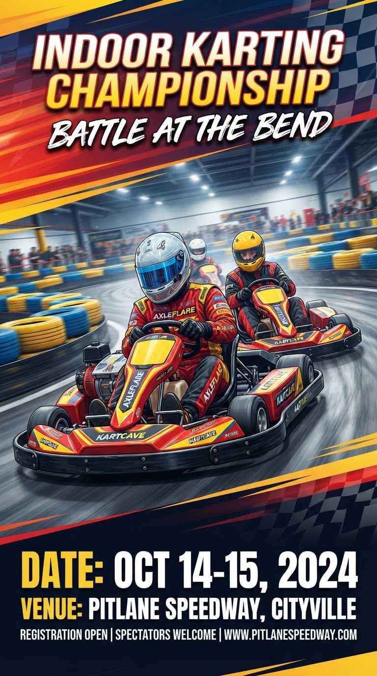 Karting Race Flyer AI Prompt