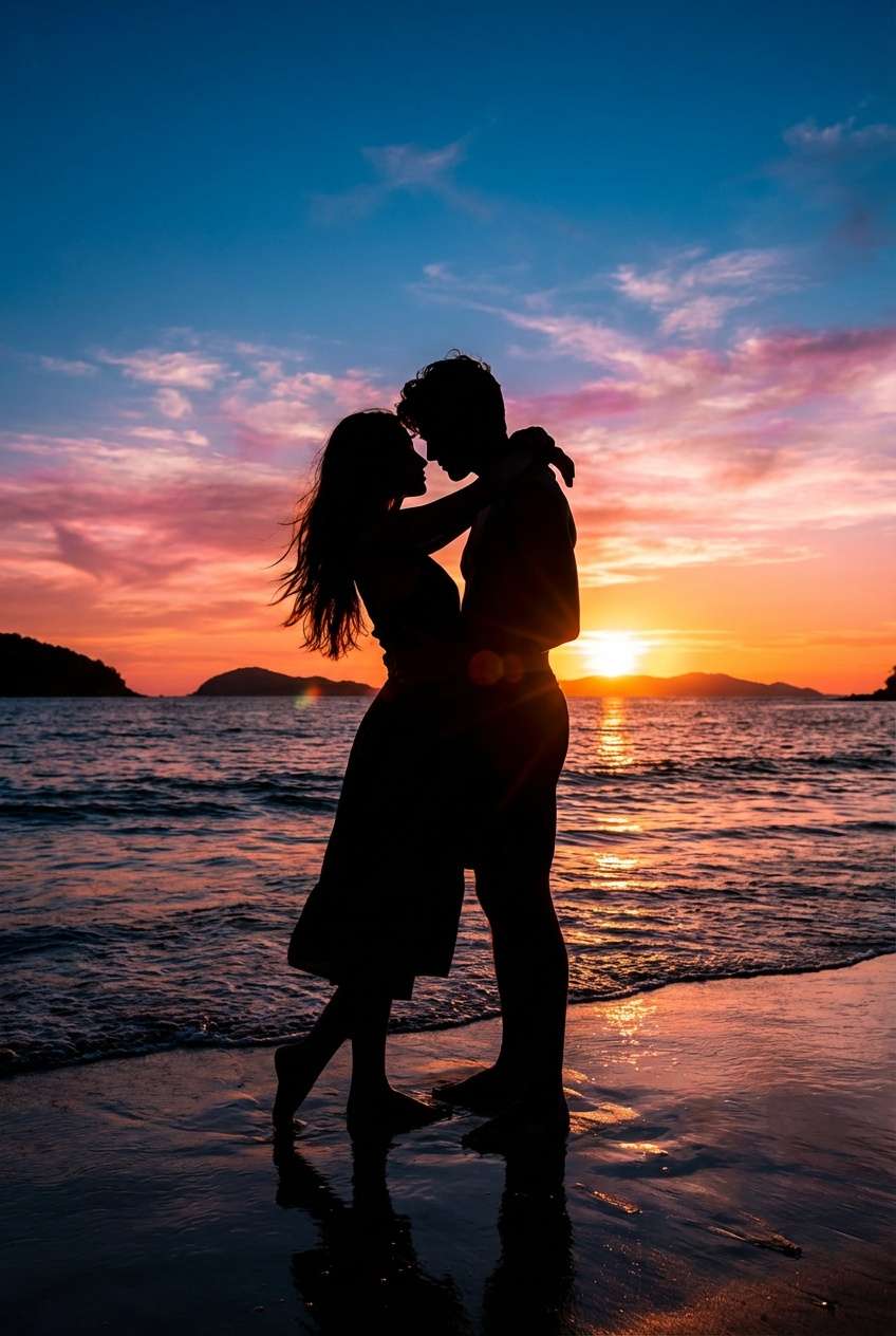 AI Retro Couple Photo Template 3