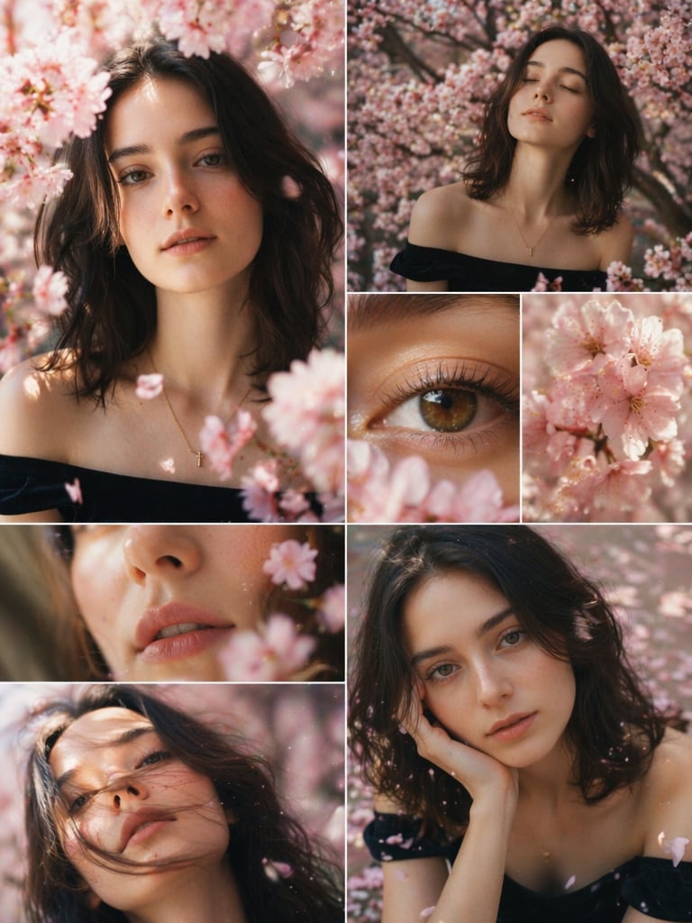 Soft Bloom Sakura Grid prompt