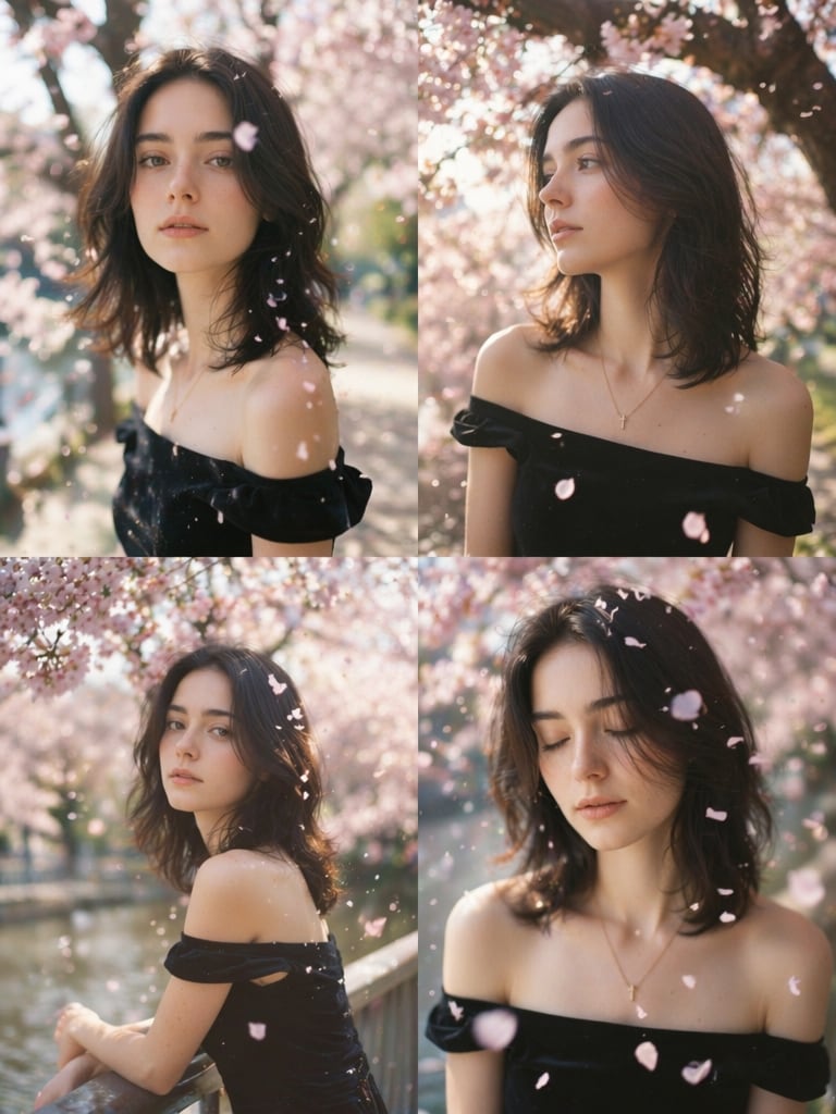 Cherry Blossom Story Panels prompt