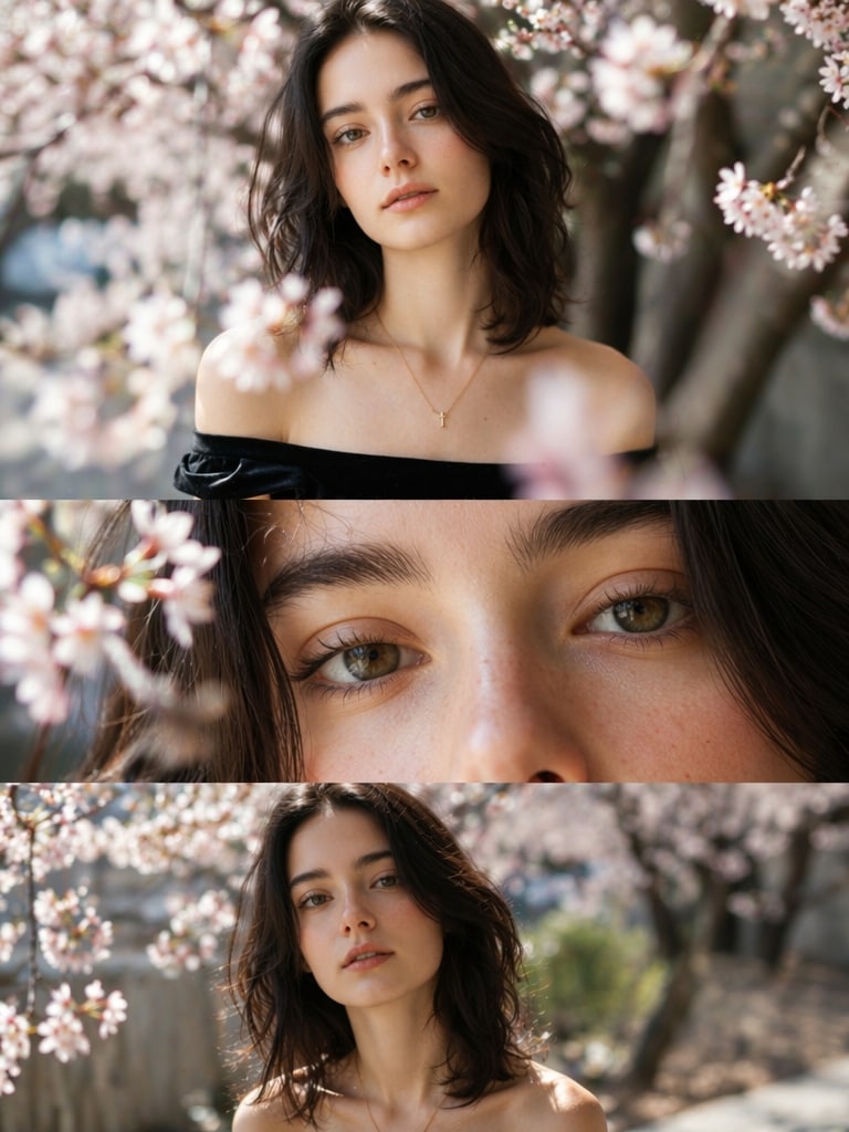 Vertical Sakura Editorial prompt
