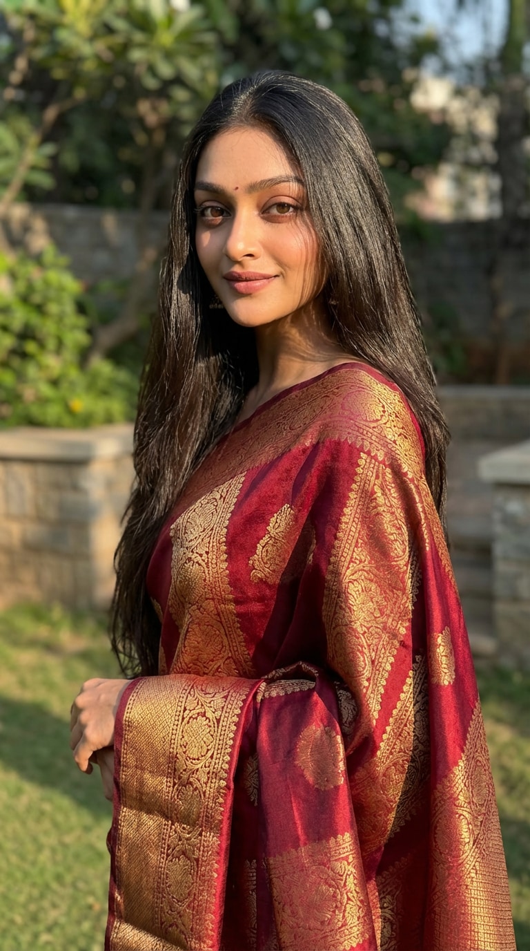 AI saree photo