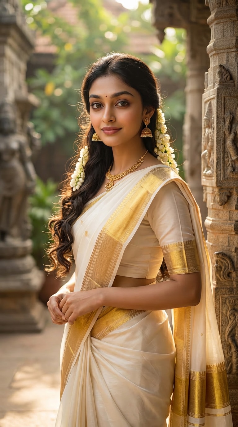 AI saree photo