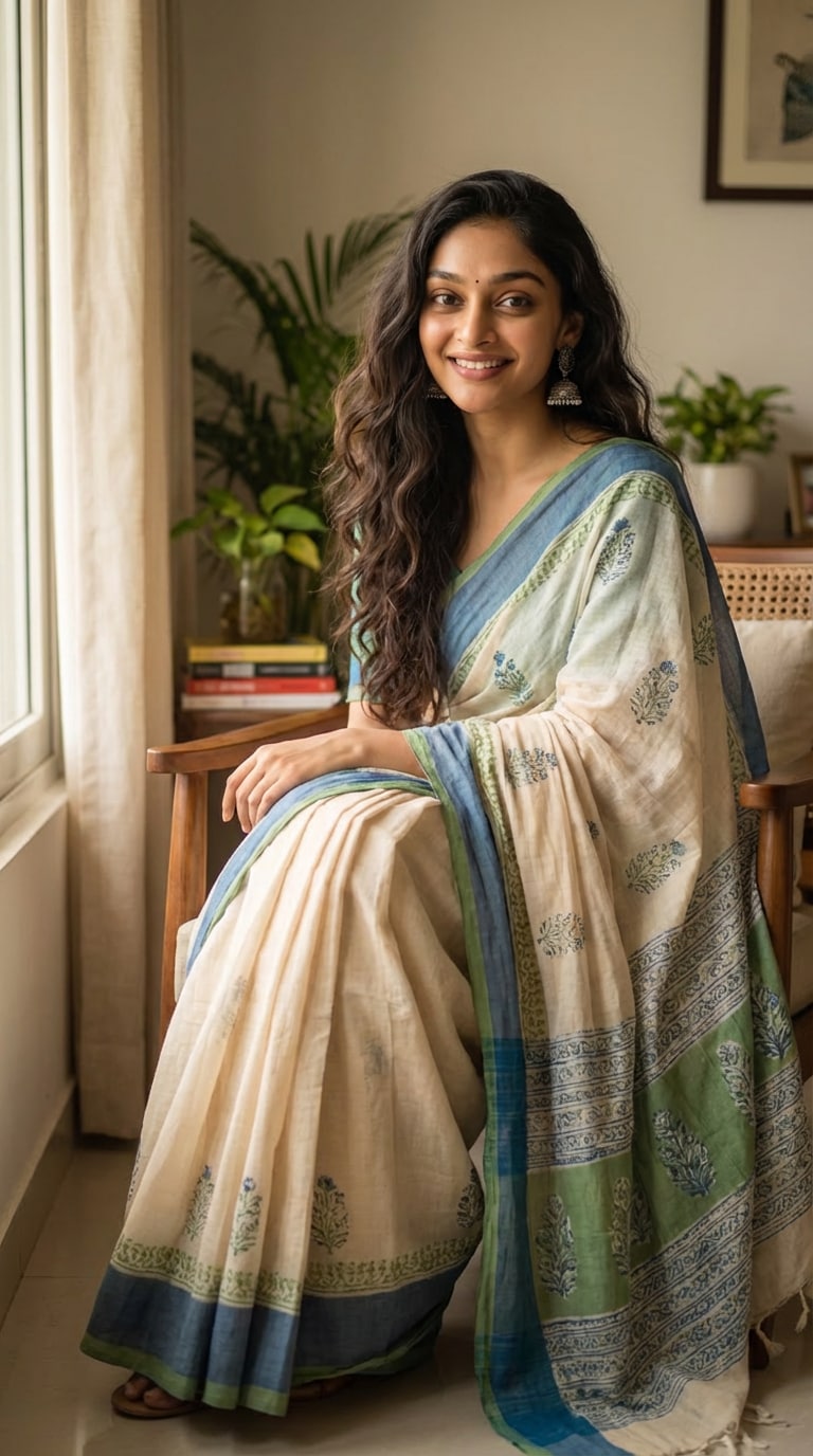 AI saree photo