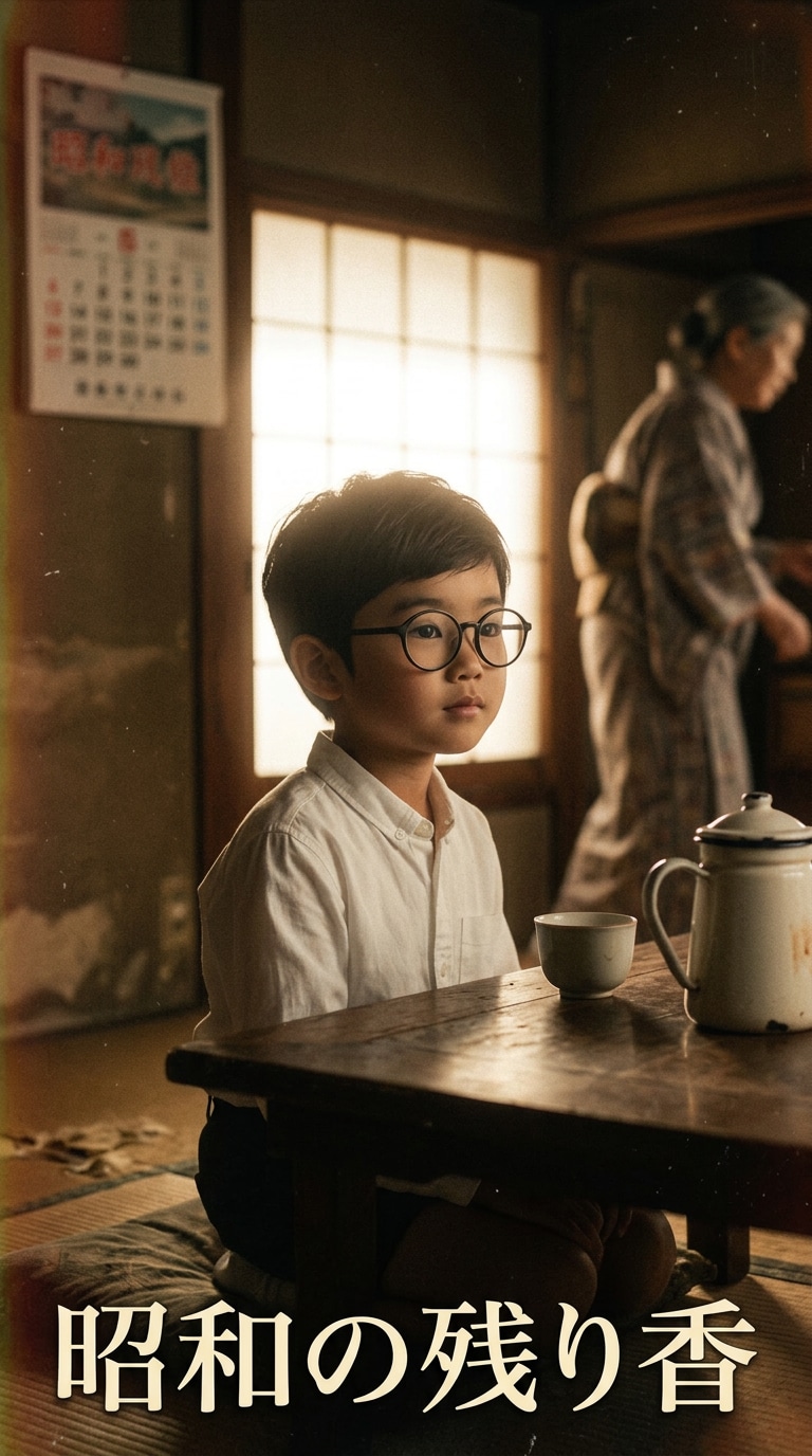 昭和文芸映画のワンシーン風AI画像