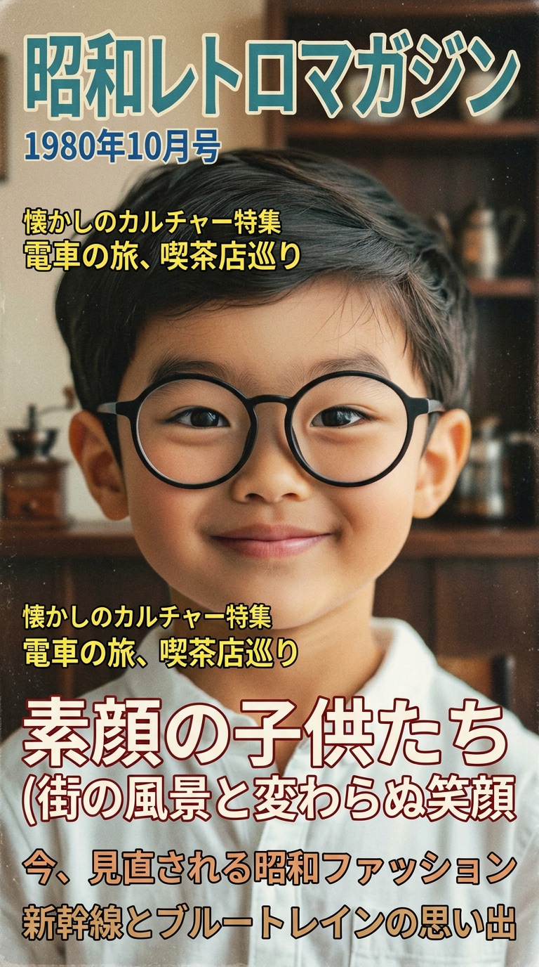昭和雑誌表紙風AI画像