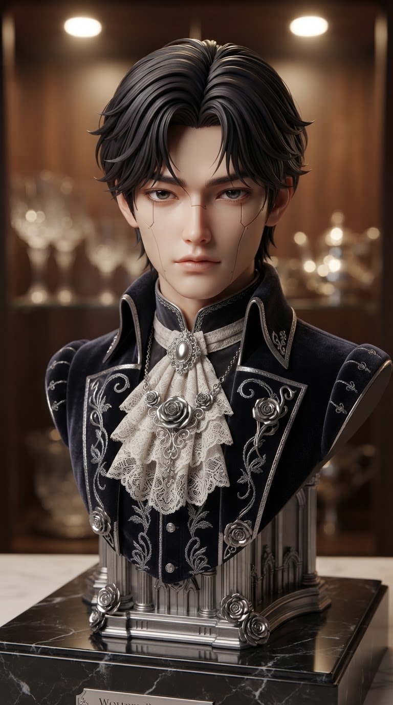 Anime figure style Silver Palace character prompt