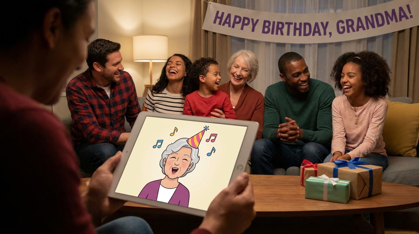 Create fun AI singing photo greetings for special occasions