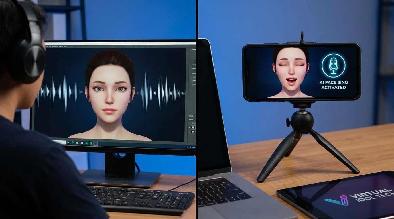 AI face sing for music promotion and storytelling