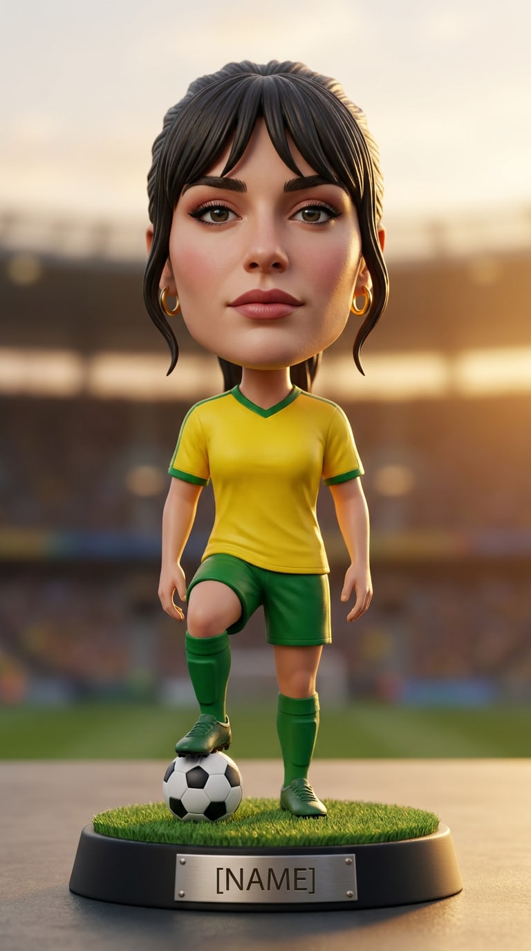 AI sports bobblehead figurine prompt generator