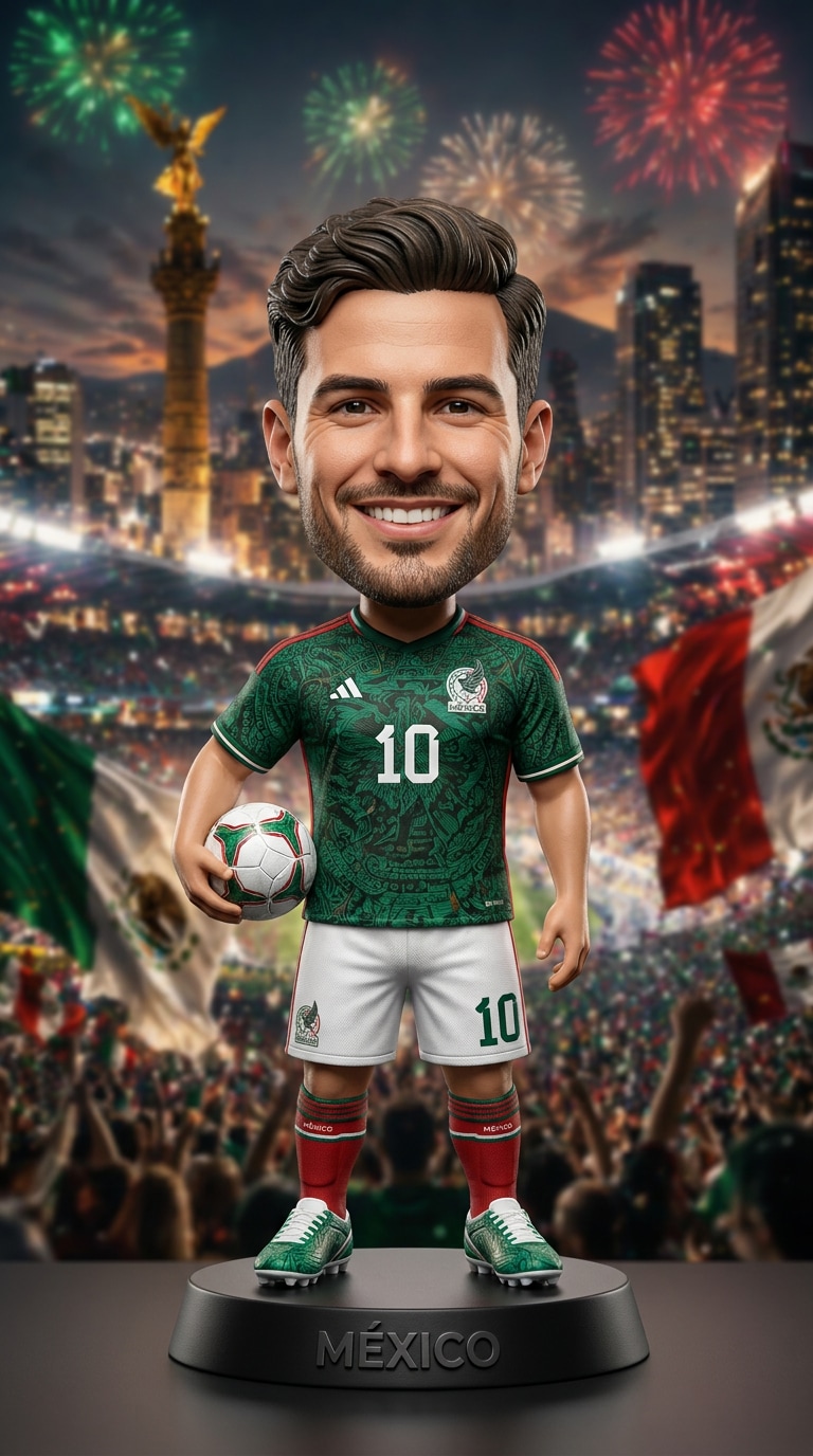 Ecommerce sports figurine mockup prompt