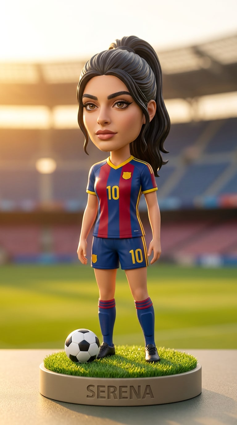 Custom jersey number bobblehead prompt