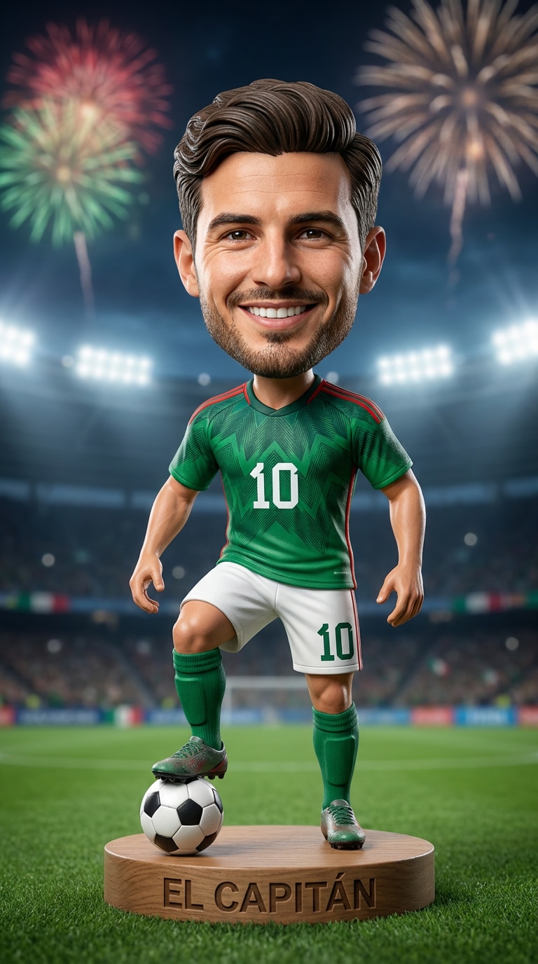 Jersey number sports figurine prompt