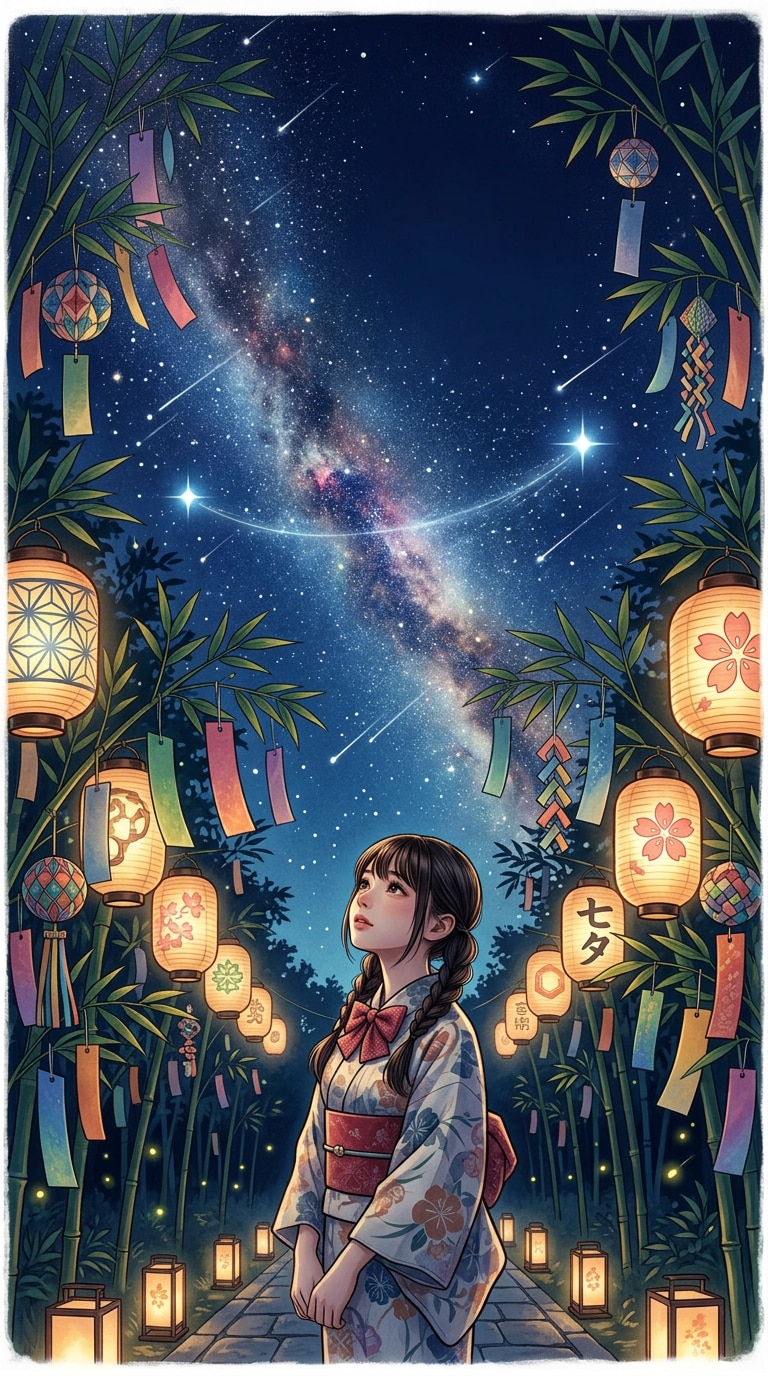 七夕AI画像生成プロンプト