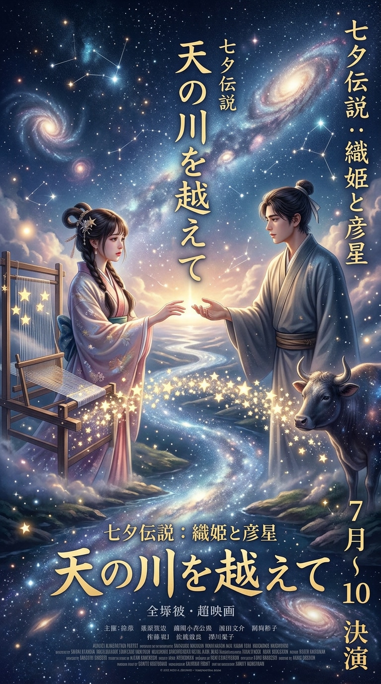織姫彦星AIイラスト