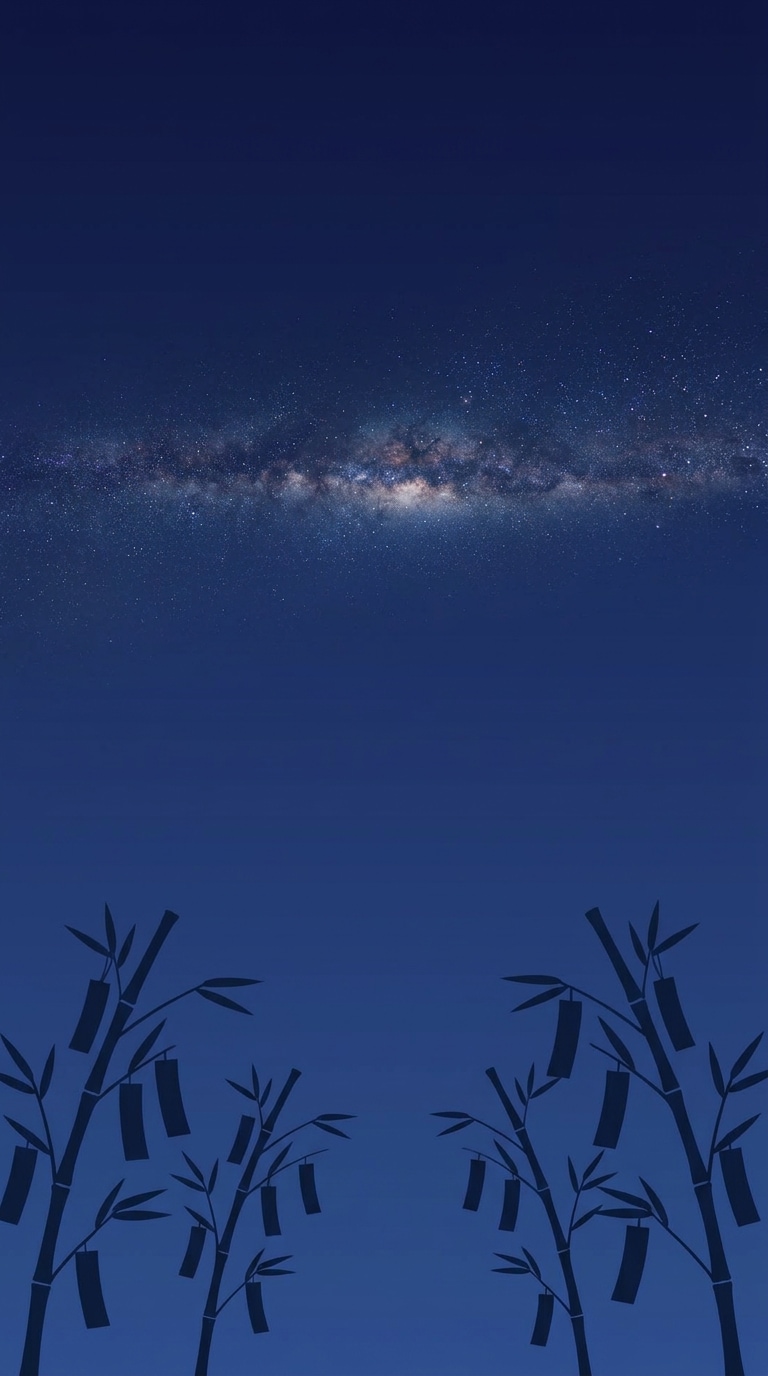 七夕スマホ壁紙AI画像