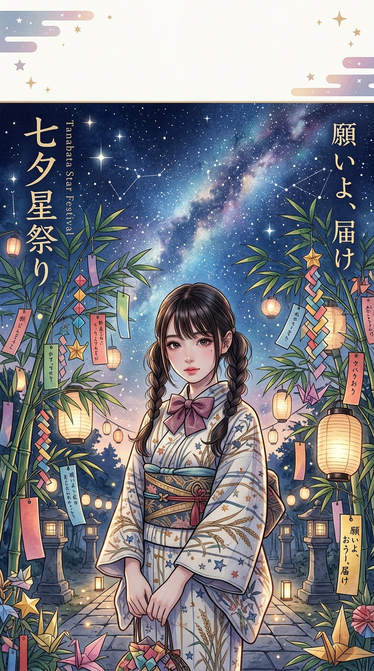 七夕ポスターAI画像