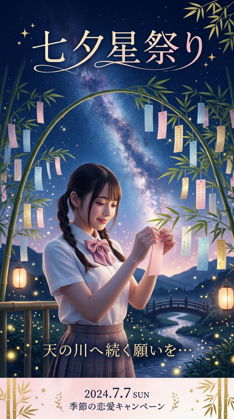 七夕図生図AI画像