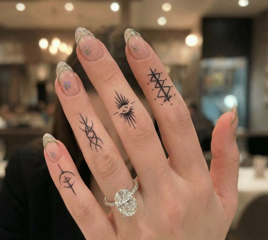 AI Tattoo Try-On Template 01 - Finger Tattoo