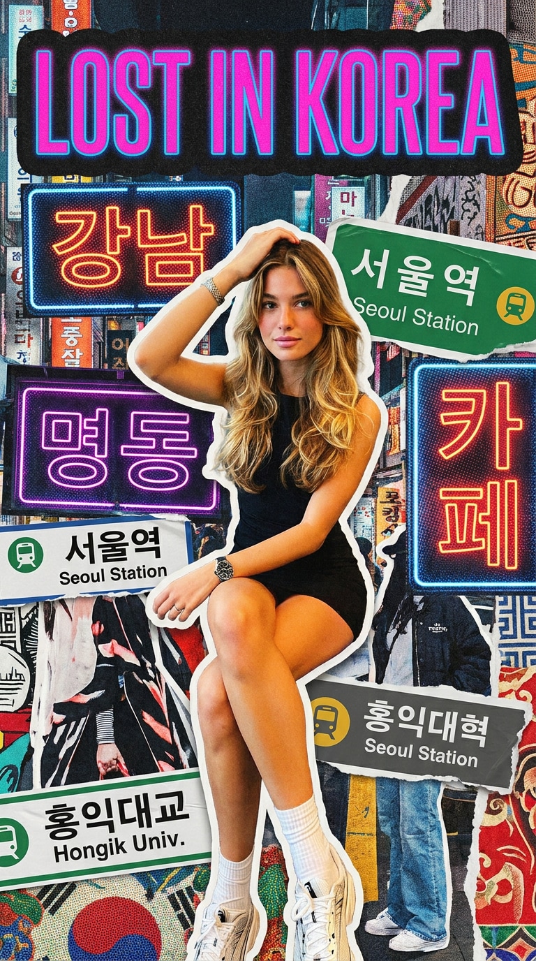 Lost in South Korea Neon Culture Poster
