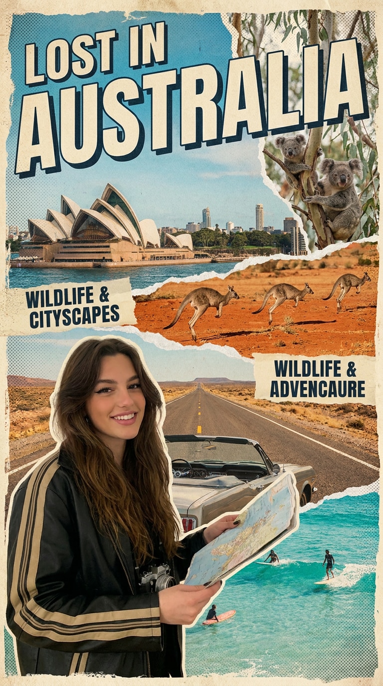 Lost in Australia Road Trip Poster
