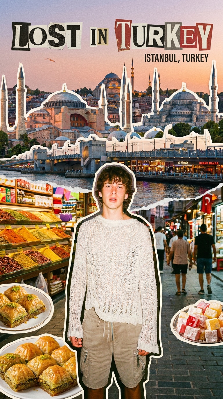 Lost in Turkey Fashion Travel Poster