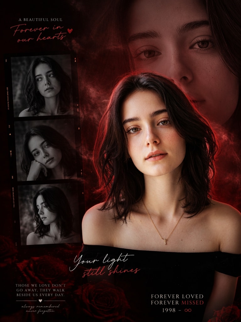 Emotional Tribute Edit AI tribute poster prompt