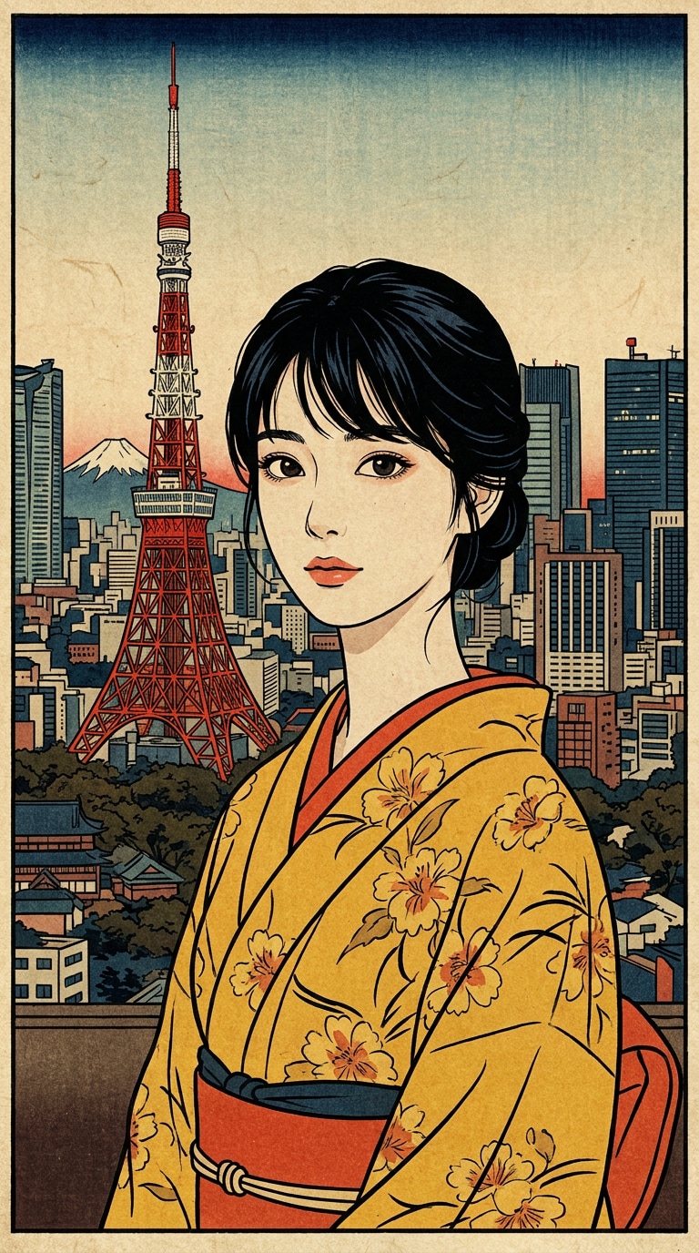 木版画風AIイラスト素材