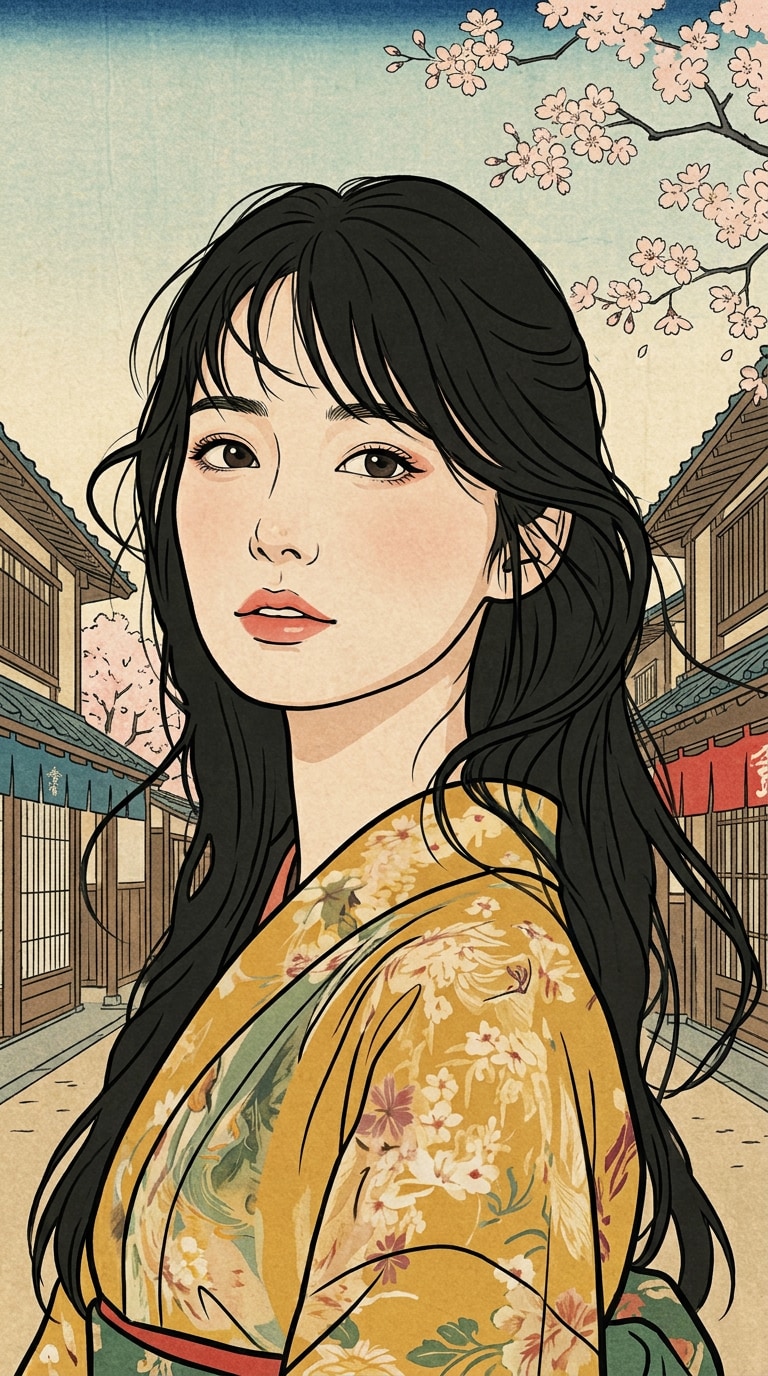 浮世絵風SNS画像生成