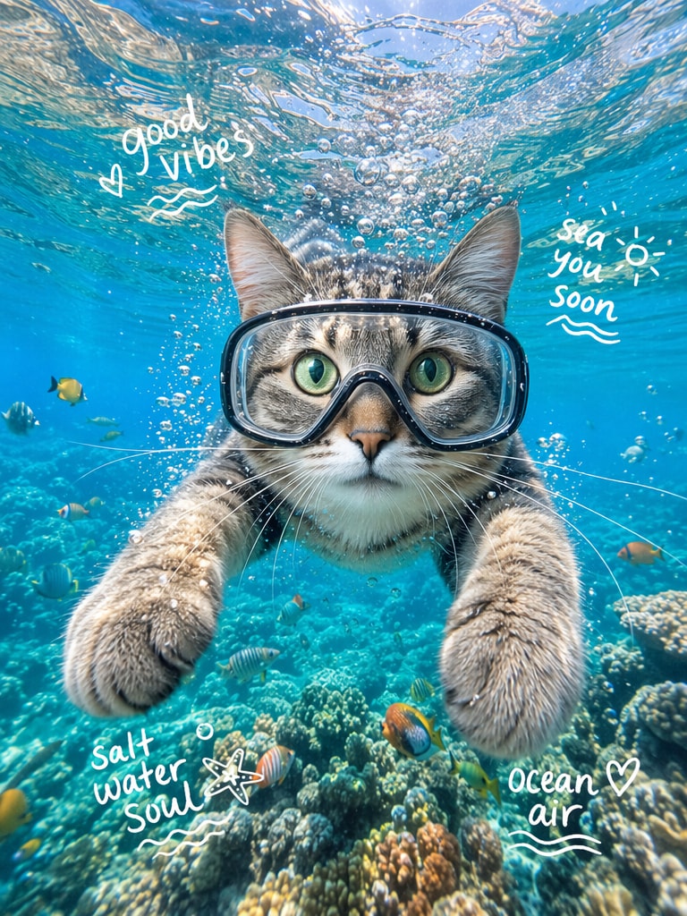 GoPro水中ペットシーン