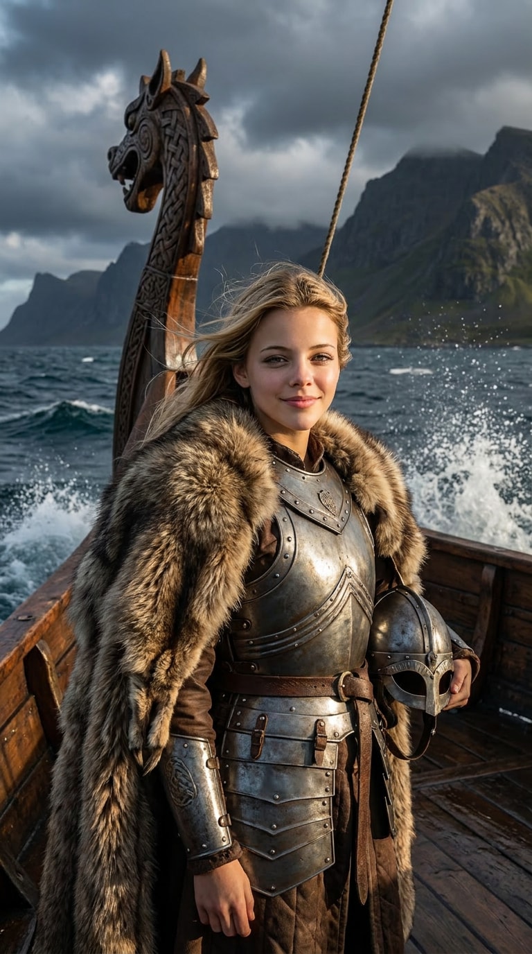 Viking Longship AI Portrait Prompt