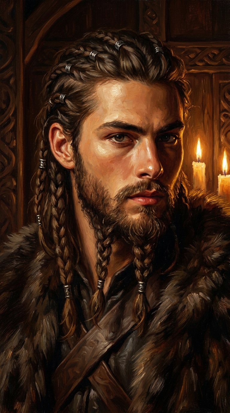 Viking Oil Painting AI Prompt
