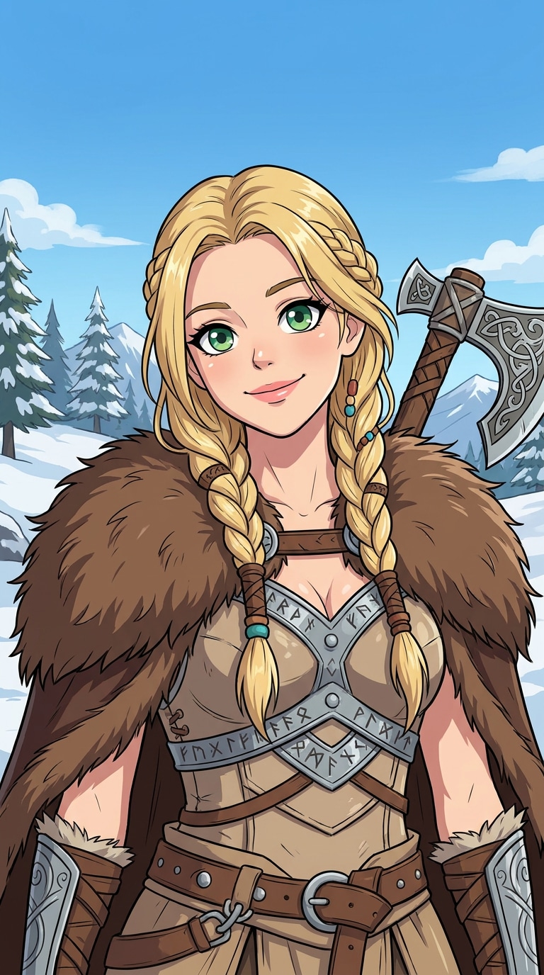 Anime Viking Avatar AI Prompt