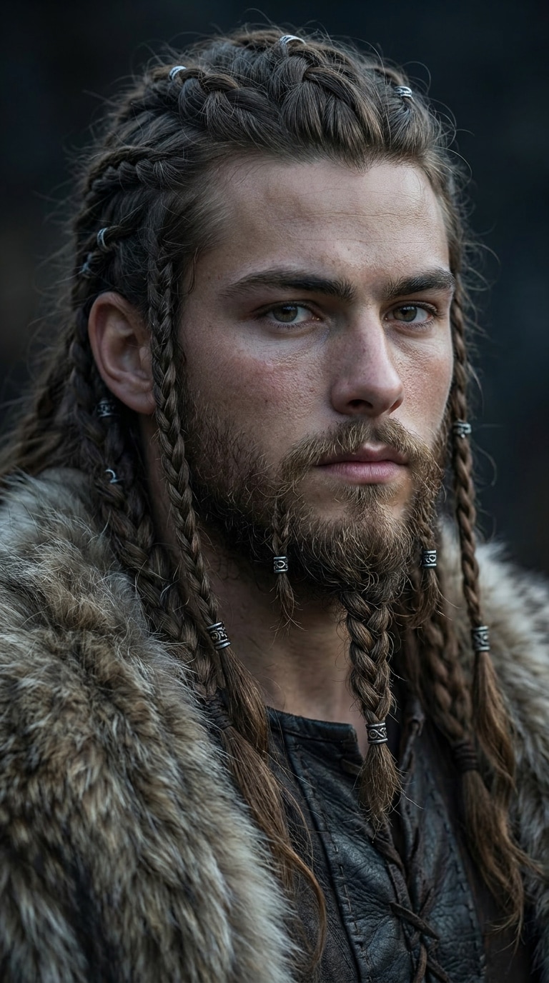 Braided Beard Viking AI Prompt